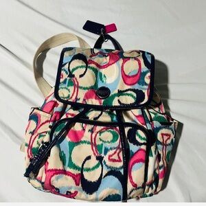 Coach vintage Multicolor Patterned Women's Backpack